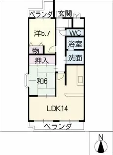 ハッピネスコーポ【2階】の間取り