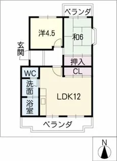 シャルム【3階】の間取り