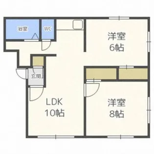 シティハイム北ノ沢【1階】の間取り