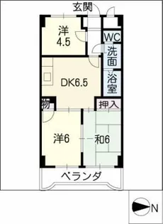 小坂プリンシア【1階】の間取り