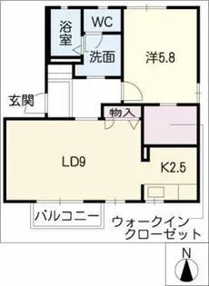 グランコート丸池A棟【2階】の間取り