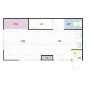 カサデューク8号棟【201号室】の間取り