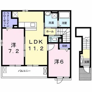 フィオーレ くみのき【2階】の間取り