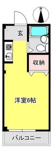 セブンハイツ【1-H号室】の間取り