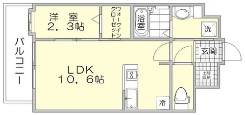 ルホソ山王【2階】の間取り