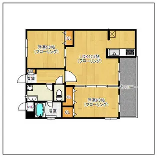 ルネッサンス21博多【10階】の間取り