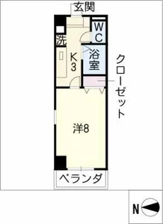 ソシア浄心【2階】の間取り