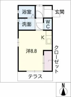 Riverside Hill【2階】の間取り