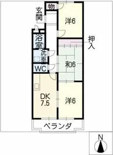 ロイヤル新明 A棟【1階】の間取り