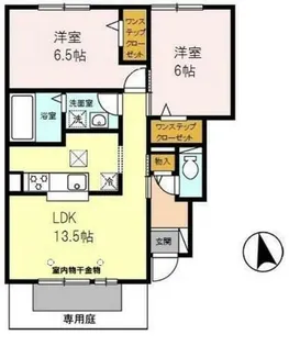 モダンコート網干YAMAGATA【1階】の間取り