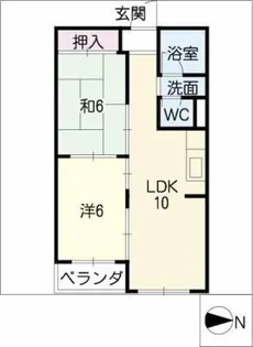 シャトー志野【3階】の間取り