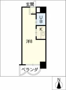 水主町ロイヤルハイツ【4階】の間取り