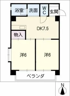 第2マルカネビル【4階】の間取り