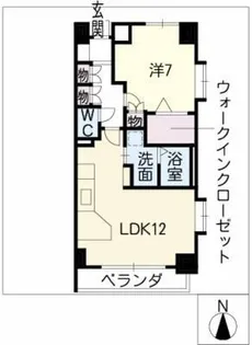 プレステージ川名【3階】の間取り