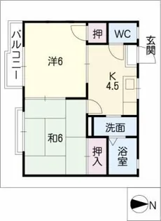 エラク109【1階】の間取り