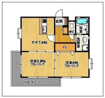 マ・テール城南【3階】の間取り
