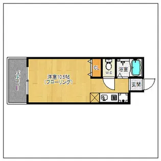 パンルネックスクリスタル大濠III【701号室】の間取り