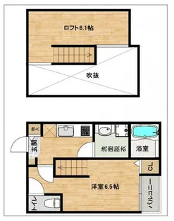 グランコート名島【103号室】の間取り