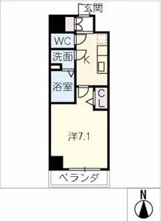 P’s imaike【7階】の間取り