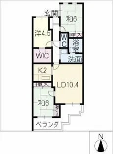 ソフィア覚王山【4階】の間取り