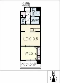仮)ブリスコート鳴子北【603号室】の間取り