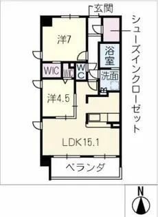 ブリスコート鳴子北【2階】の間取り