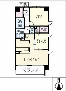 仮)ブリスコート鳴子北【304号室】の間取り