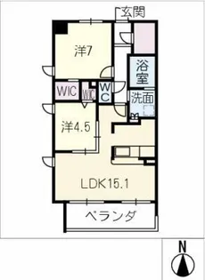仮)ブリスコート鳴子北【501号室】の間取り