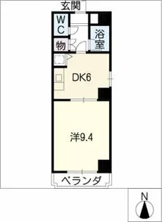 音羽壱番館金山【3階】の間取り