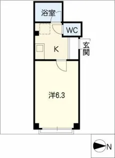 ファインライフ河岸【3階】の間取り