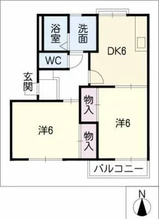 フレグランス大野木【2階】の間取り
