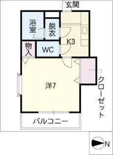 ケルビーノ【2階】の間取り
