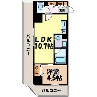 セイワパレス丸の内駅前【6階】の間取り