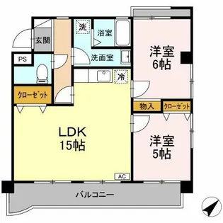 エステート富貴ノ台【1階】の間取り