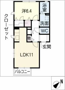 ドゥフラーモ Ⅰ棟【1階】の間取り