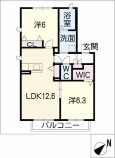 フェリーチェ【1階】の間取り