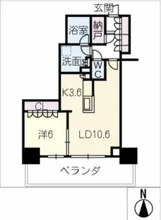 ザ・ハウス豊橋WEST 1208号室【12階】の間取り