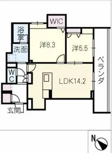 カーサ・レジデンス【3階】の間取り