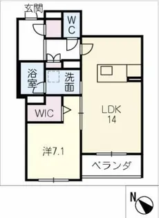 カーサ・レジデンス【2階】の間取り