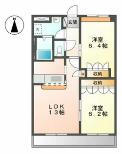 ベル・グラースⅠ【2階】の間取り