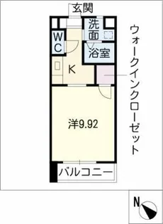 シャトレー近藤B棟【1階】の間取り