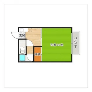 コーポ奈須【203号室】の間取り