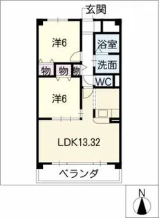 サンライズイン【2階】の間取り