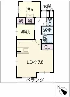 ピアコートBABA【2階】の間取り