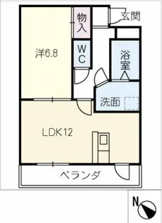 ブルーム【1階】の間取り