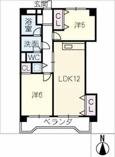 メープルコート【3階】の間取り