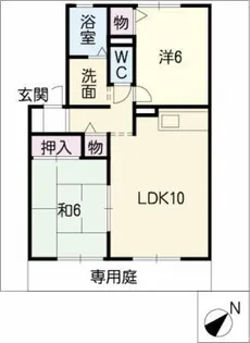ベルデ上野【1階】の間取り