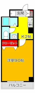 1Kの間取り画像