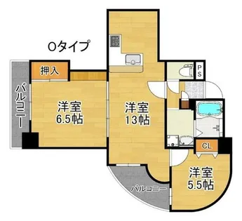 フェルザ住之江公園【9階】の間取り