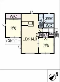 ESPLENDOR茶屋ヶ坂【2階】の間取り